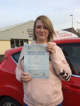 Best Instructor <br />
<br />
<br />
<br />
Only had 5 lessons and passed 1st time and with only 3 minor faults. Angela is so down to earth and makes you feel at ease. Would definitely recommend her to anyone. Thanks again Angela:) x